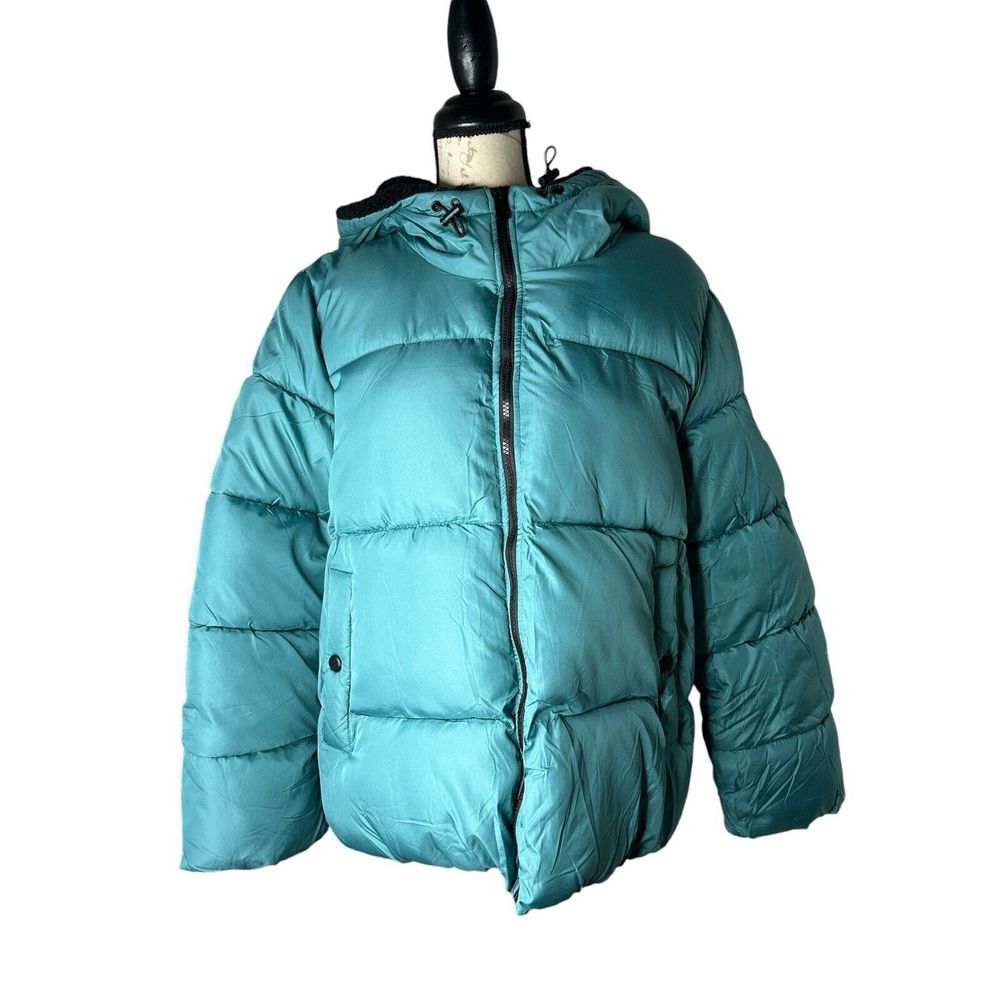 NWT Junior's MADDEN GIRL Puffer Jacket‎ Blue Sz  XL